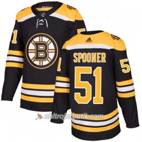 Män Ishockey Boston Bruins Tröja Ryan Spooner 51 Adidas 2017-2018 Svart Authentic